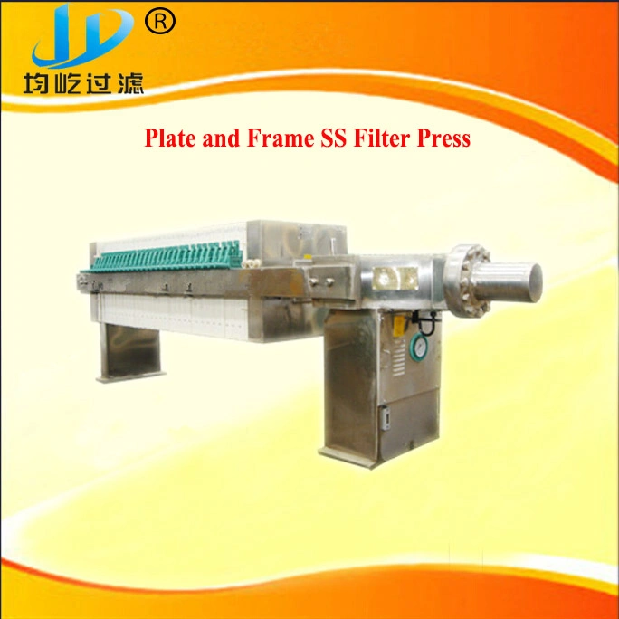 304ss Plate and Frame Industrial Lactase Enzyme Filtration Filter Press