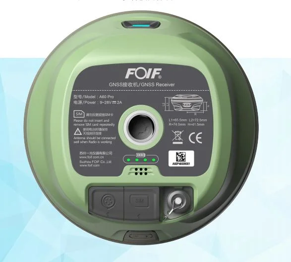 Foif A60 PRO GNSS RTK Professional GNSS Satellite Tracking 1408 القنوات