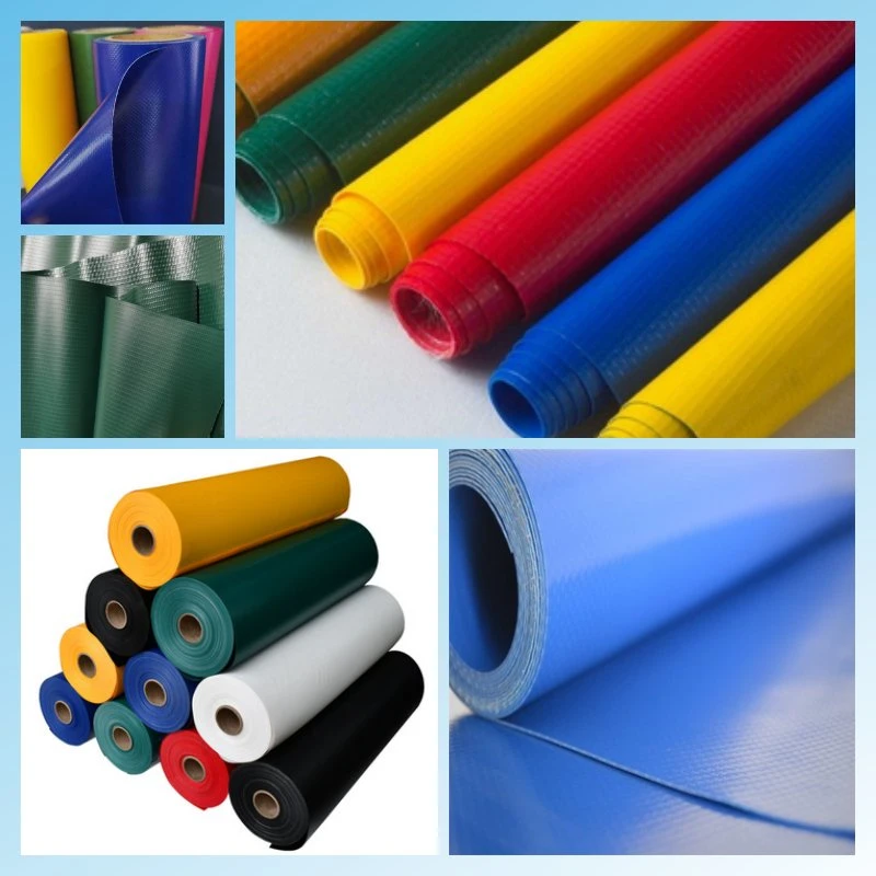 1000d 18oz PVC Tarpaulin Roll Cover Plastic Coated Swimming Pool Cover PVC Poly Tarp PVC Fabric Roll Tarpaulin for Tent Material