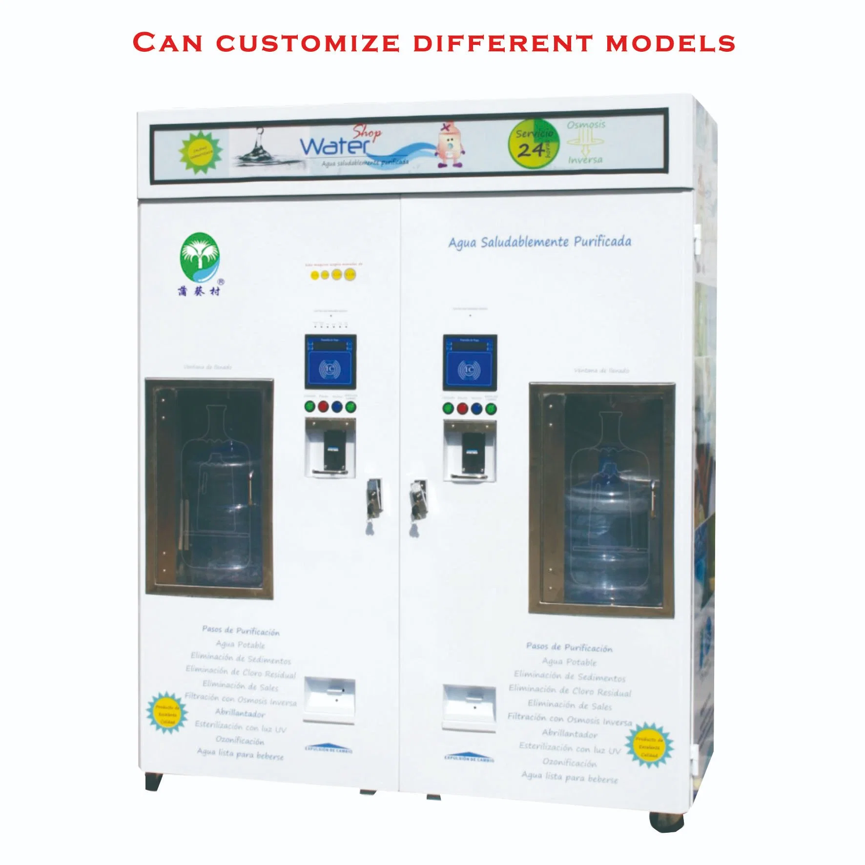 OEM Pure Fresh RO Filter Reverse Osmosis System Customized Water Vending Machine

Machine distributrice d'eau personnalisée avec système d'osmose inverse de filtration RO Pure Fresh OEM