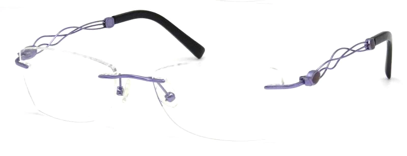 El bastidor de titanio Beta Rimless Titanic gafas de Óptica Ce FDA