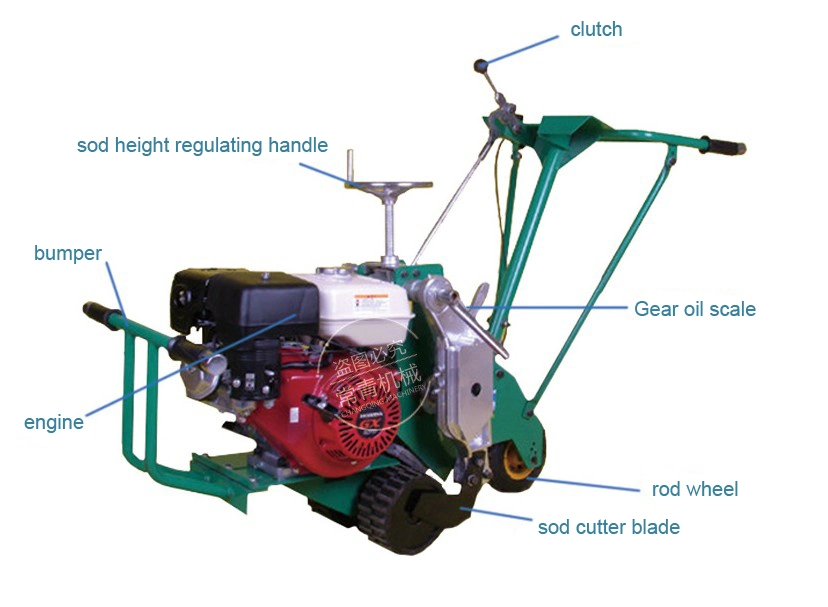 Maquinaria agrícola herramienta de jardín para el trasplante de césped de corte SOD Cortador Máquina