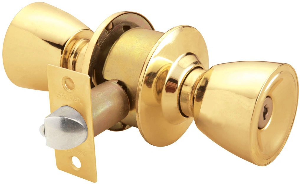 Botão cilíndrico Lockset Fechadura porta Chave Wafer cobre antigo