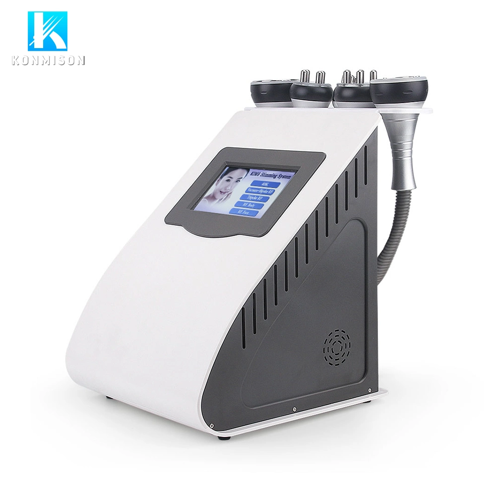 5 في 1 Cavitation RF Slimming Machine لتخفيف الوزن الجسم تصميم الجهاز لتشديد العناية بالجمال