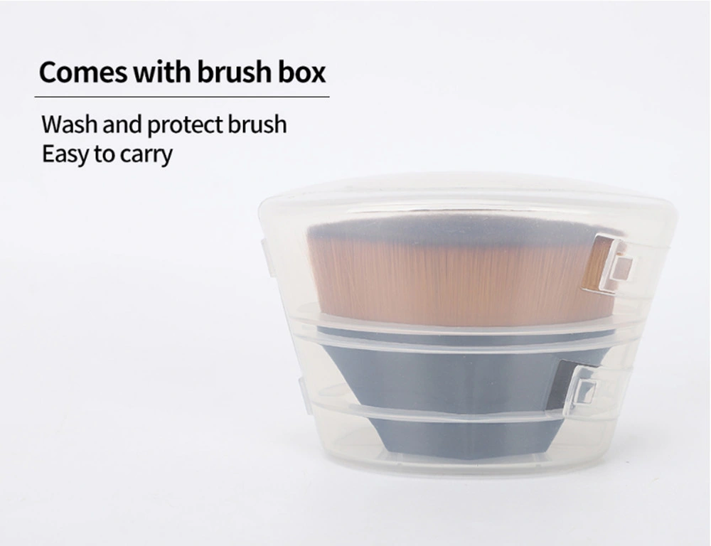 Makeup Brush Professional Cheek Make up Brush Natural Hair Foundation Powder Brush Six Corner Brush Nylon Hair