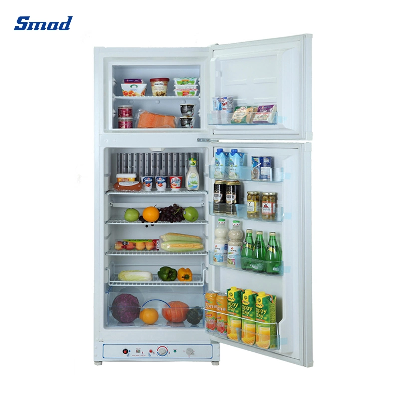 Gas Only and Gas Electric AC Functions Double Doors 213L Absorption Fridge