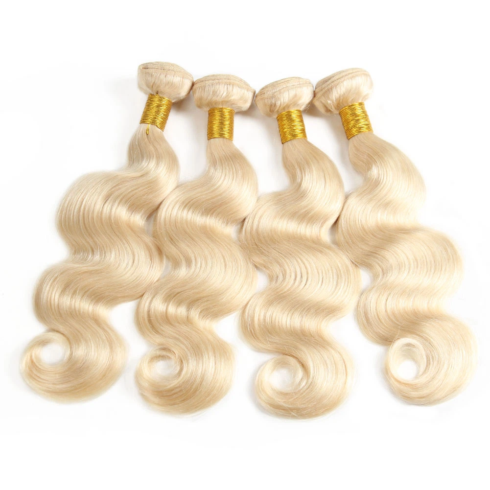 1/3/4 613 Blonde Hair Extension Brasilianische Haarweben Bundles Körper Wave Remy Menschliches Haar Lang 10-32 Zoll