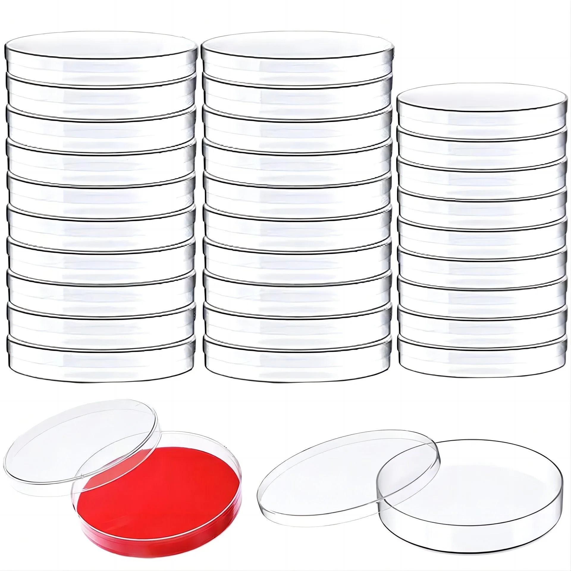 Disposable Plastic Culture Dish Culture Plate Science Lab Consumables Petri Dish