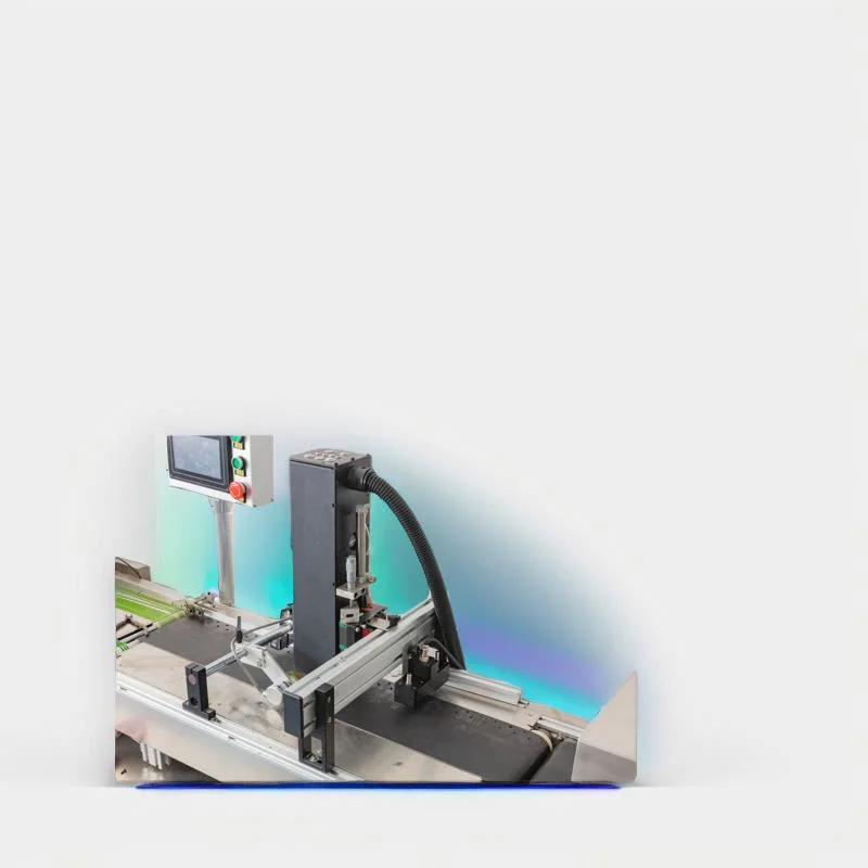 Machine d'impression numérique de codes-barres pour cartes avec système d'inspection.