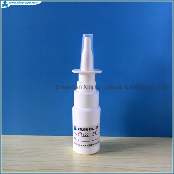 Pharmaceutical Use 15ml HDPE Snap on Nasal Spray Pump Bottle