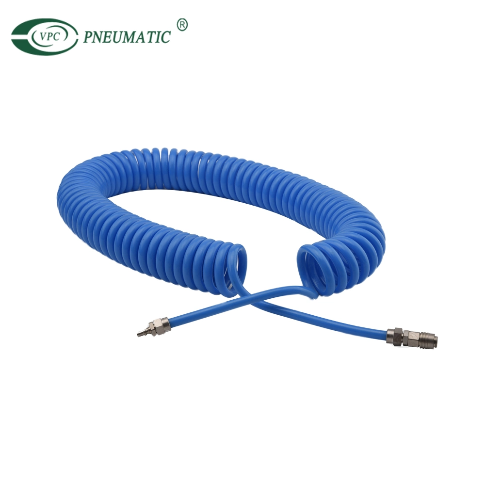 Polyurethane PU Tubes Spring Flexible Spiral Air Brake Coil Hose