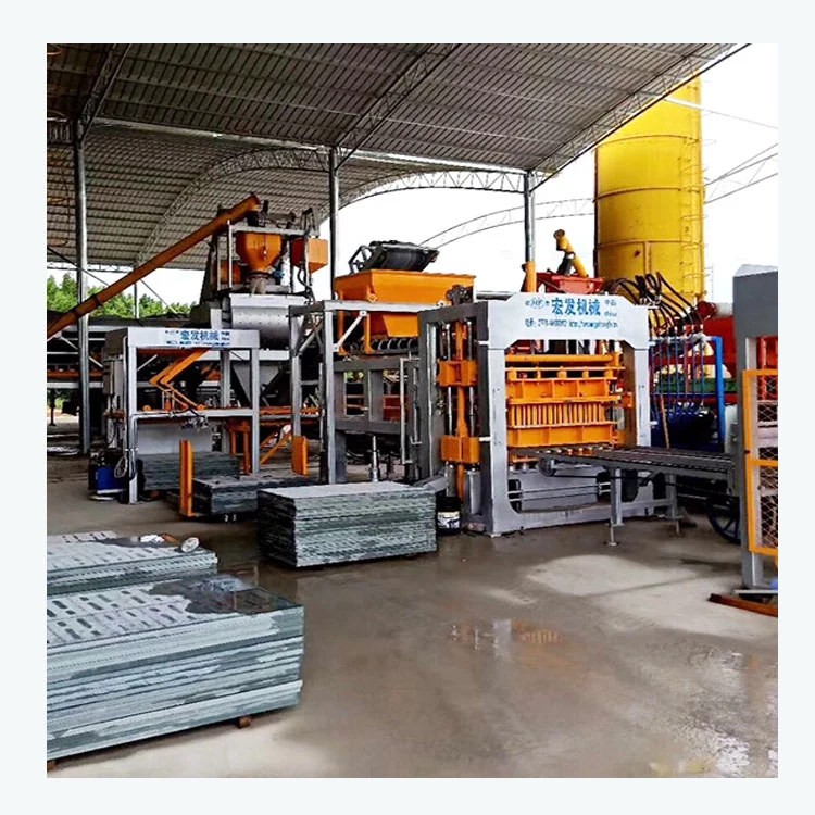 Qt15-15 Hollow Solid Paving Stone Curbstone Brick Making Machinery Production Line