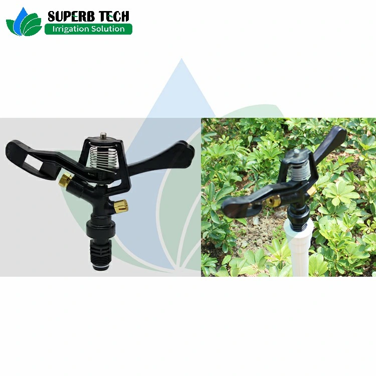 Full Circle Plastic Impact Sprinkler for Farm Irrigation Home Garden Watering System