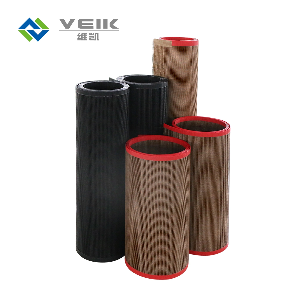 High Temperature PTFE Coated Fiberglass Mesh Conveyor Belts