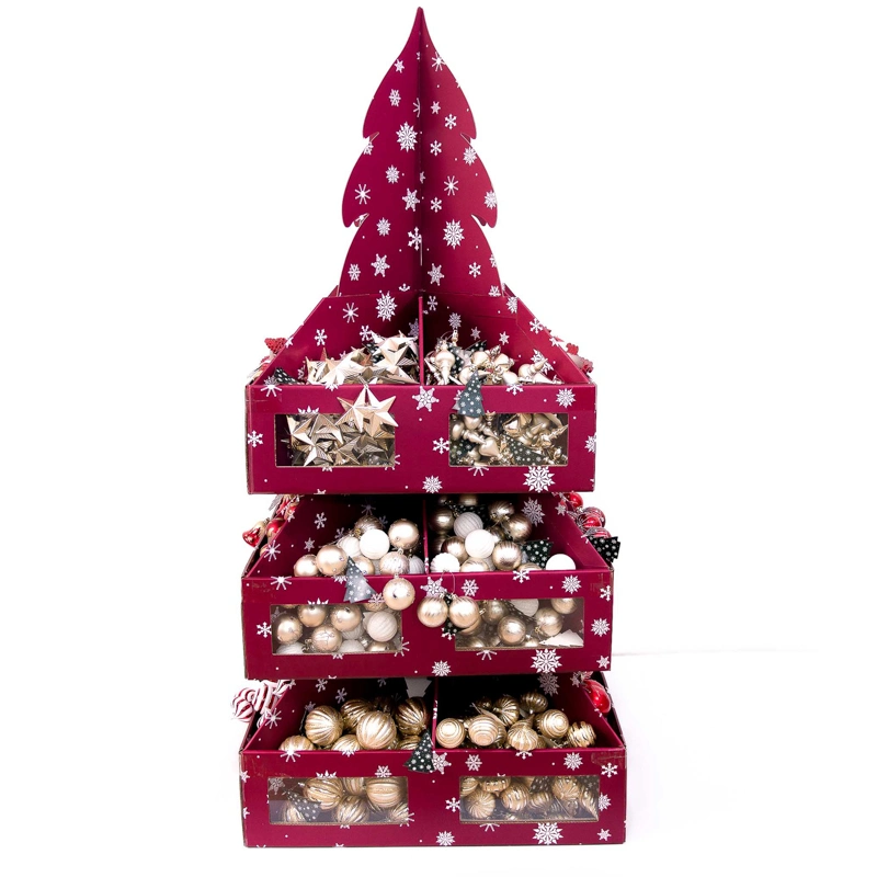 600-1000PCS высококачественный напольный дисплей орнамент Рождественский декоративный шар для Рождественская елка