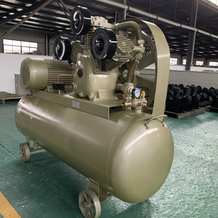 7.5kw 11kw 15kw 100psi 30bar Oilless Reciprocating Piston Air Compressors Portable/ Mobile Belt Driven Air Compressors Booster Air Compressor 10bar