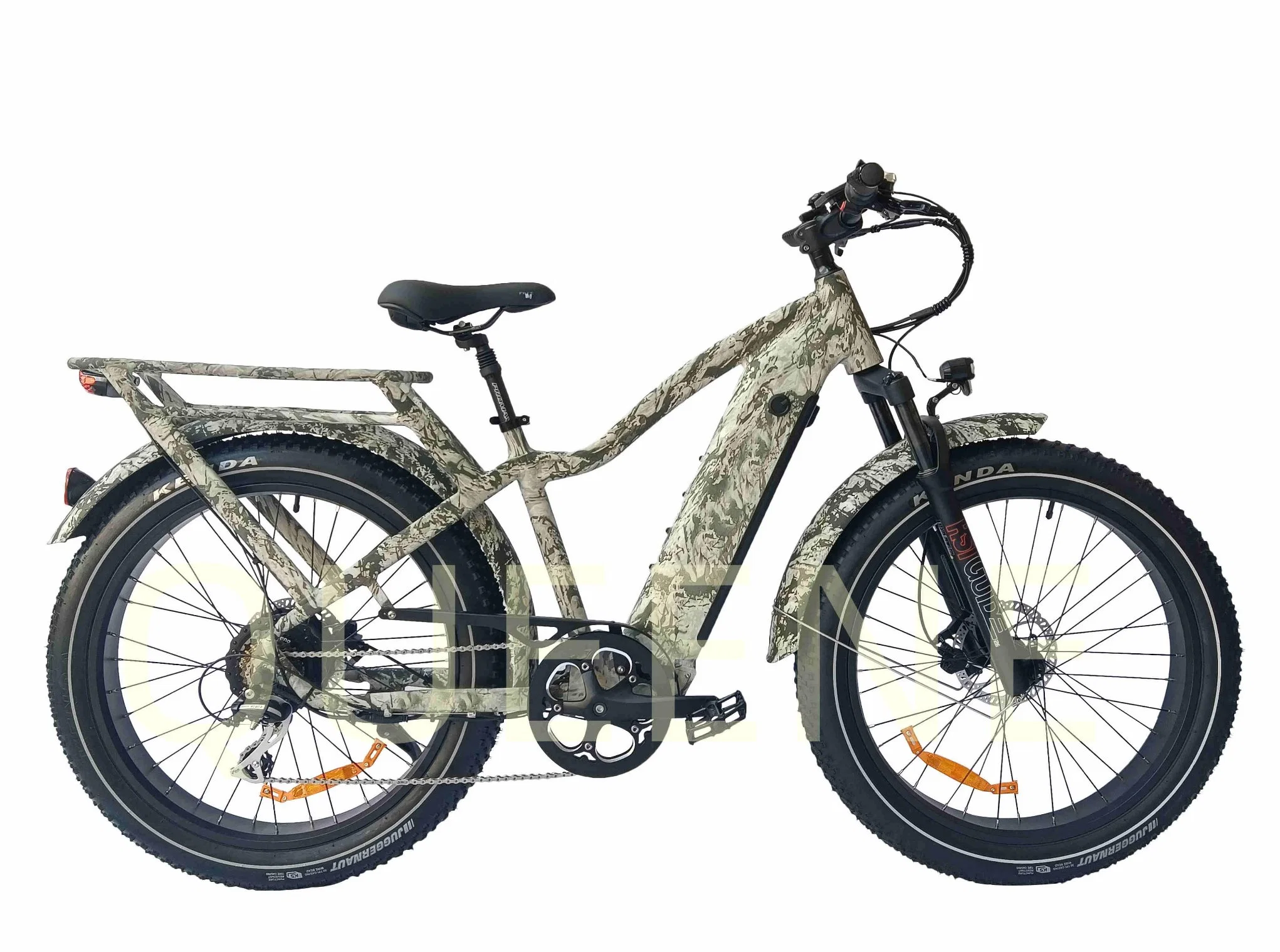 Queene/ Camo Top Configuration 26 pouces Vélo électrique à pneus gras Batterie Samsung 48V20ah VTT Ebike Puissant Vélo de montagne électrique 1000W pour la chasse