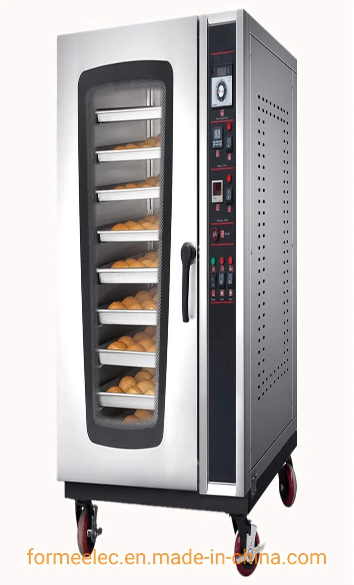 Máquina de pan de panadería Horno 8 bandejas de horno de circulación de aire caliente Horno eléctrico