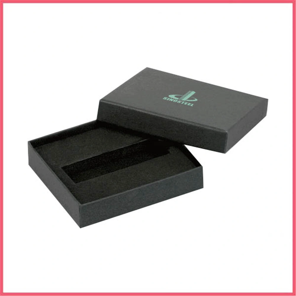 Custom Printed Cardboard Paper Packaging USB Disk Packaging Box with Sponge Insert Manufacturer Supplier Factory