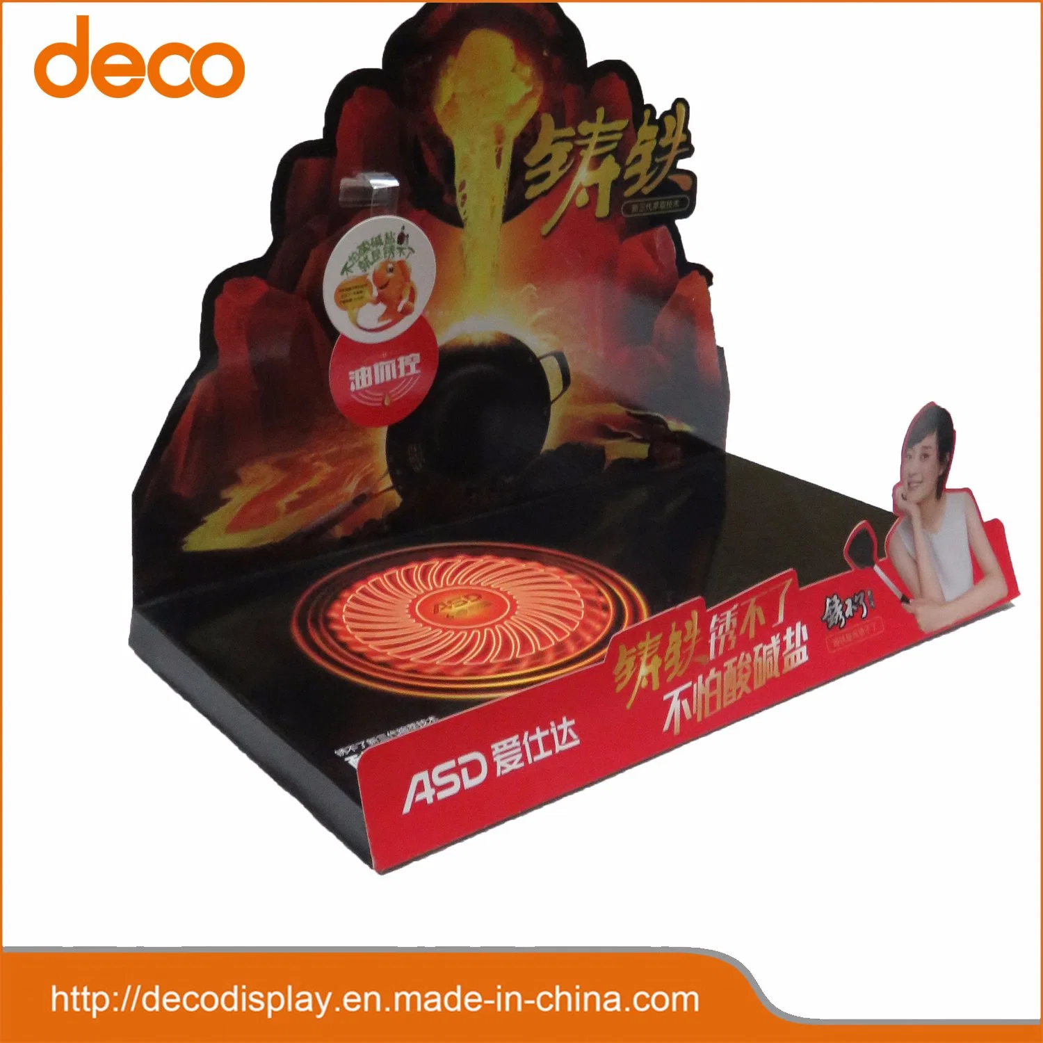 Counter Top Paper Cardboard Pop Display Stand for Pan Retail