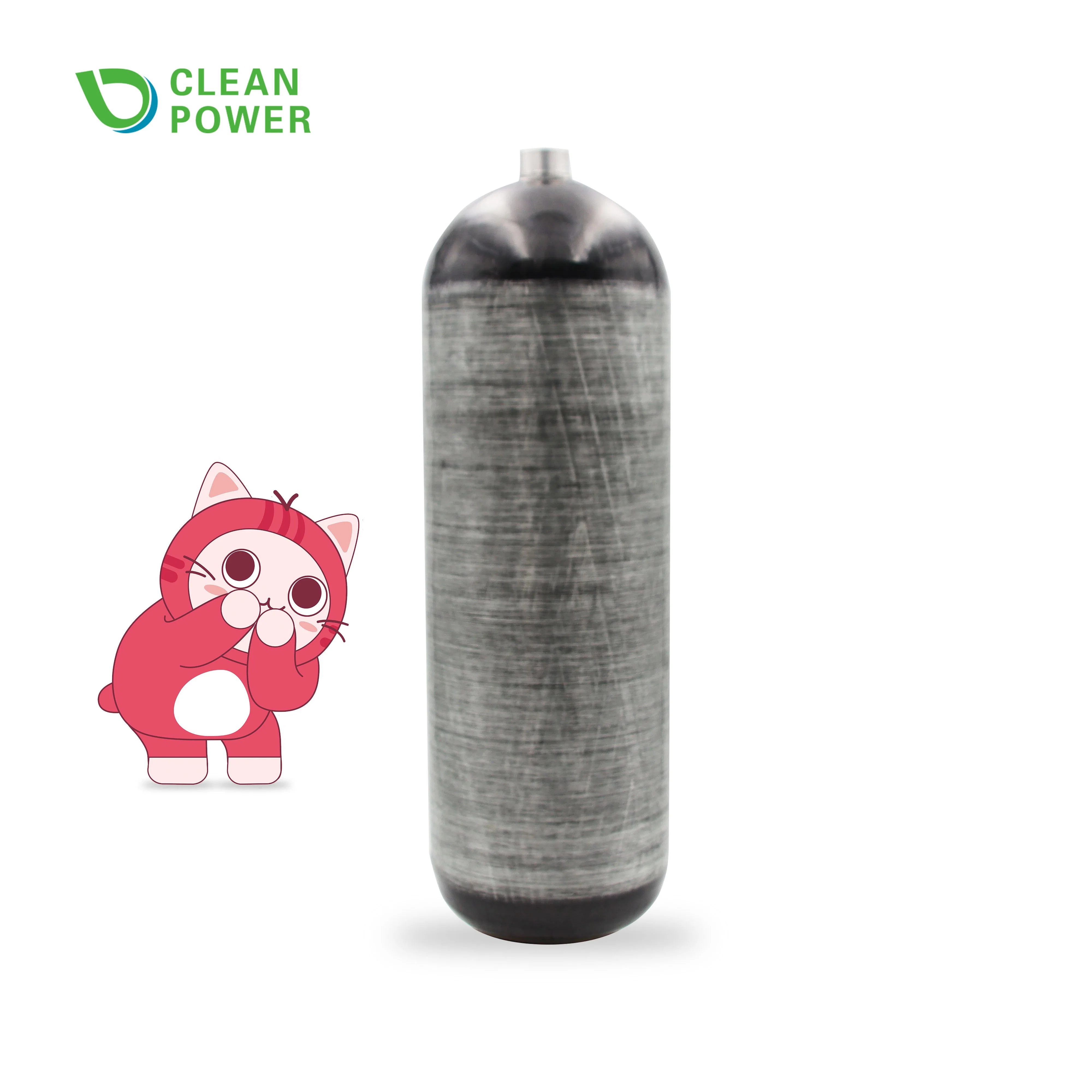 6.8L CE Carbon Fiber Air Cylinder Fire Escape Rescue Air Breathing Empty Bottle