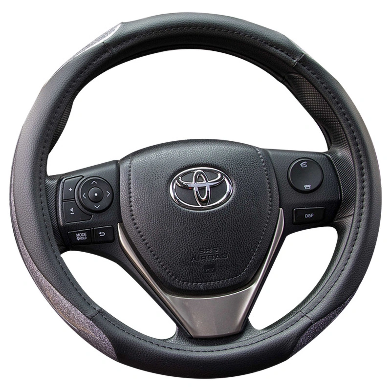 Metallic Wholesale/Supplier Auto Car Carbon Fiber Steering Wheel Cover 80519