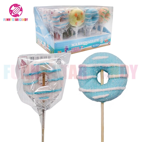 Factory Wholesale/Suppliers 4 in 1 Donut Marshmallow Soft Lollipop Candy