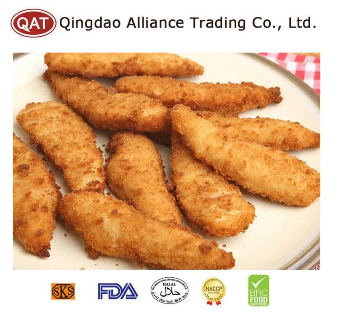 Wholesale/Supplier Bulk IQF Halal Frozen New Beijing Chicken Breast Strips with Certificate