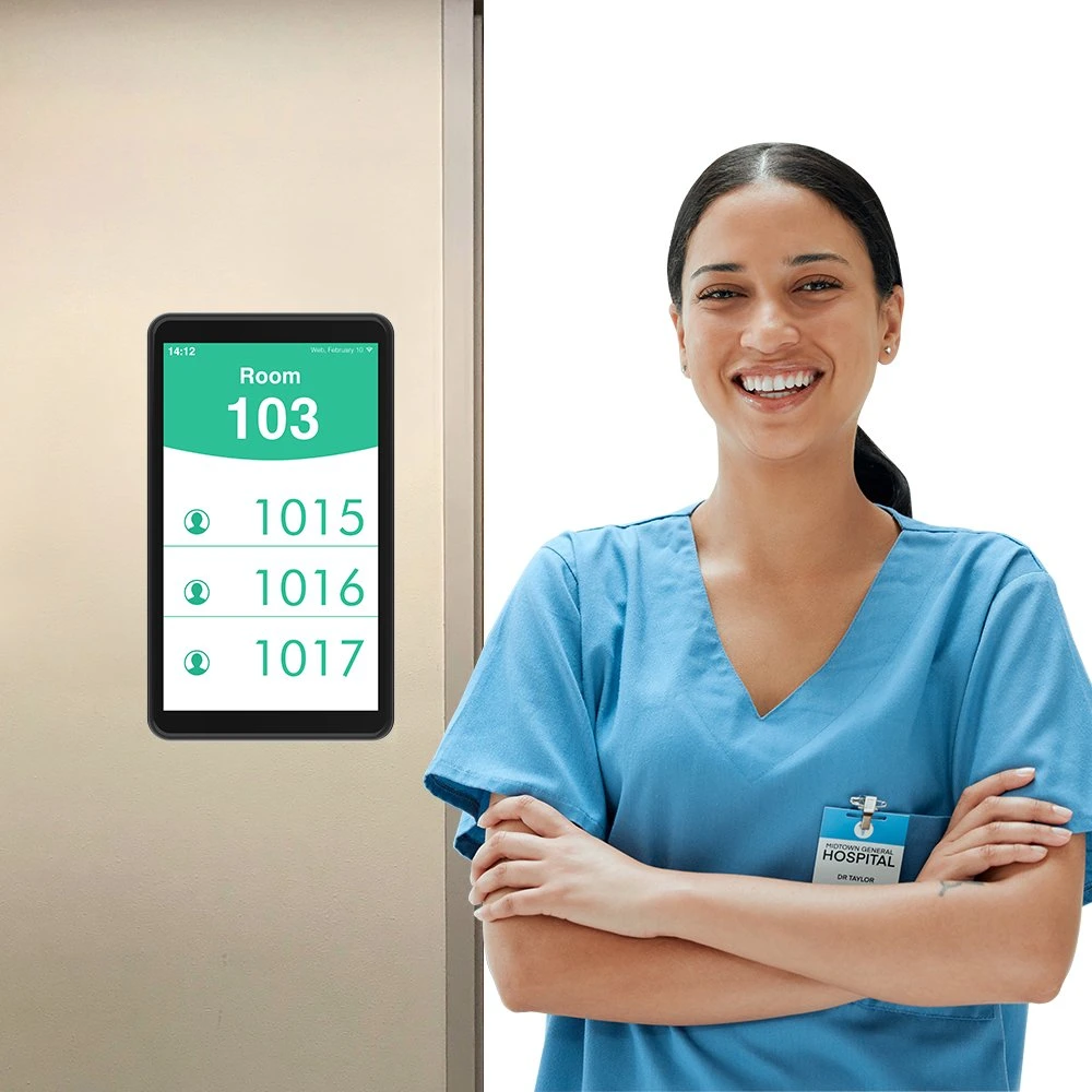 الرعاية الصحية الكمبيوتر اللوحي ODM جهاز Tablet RJ45 الطبي الروبوت جهاز لوحي لمحطة Nurse