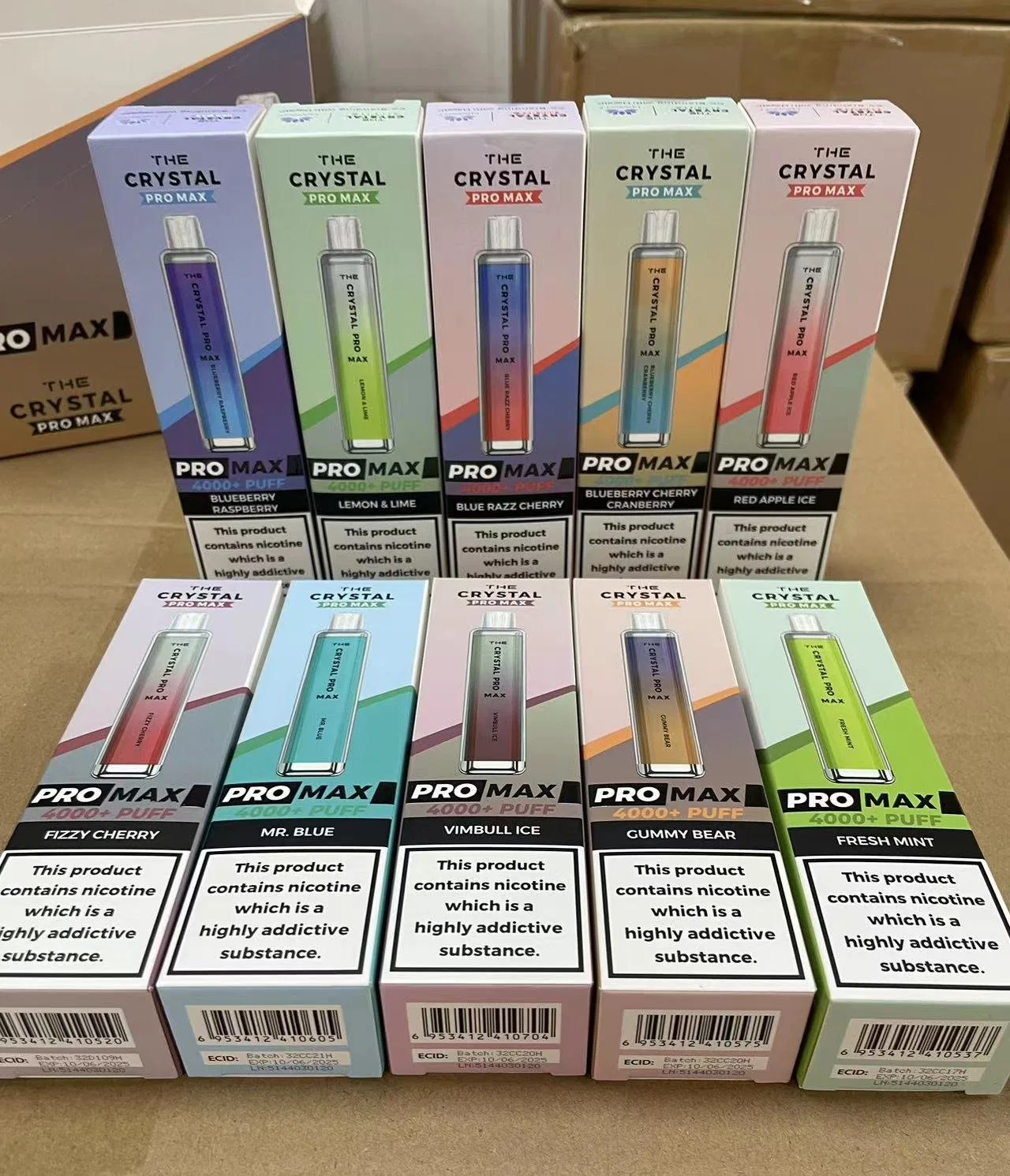 Wholesale/Supplier Disposable/Chargeable Elux Legend 3500 Crystal PRO Max 4000 Puffs Market The Ske Sky 1500mAh 10ml Finish Customs E Cigarette Crystal Legend 4K Vape