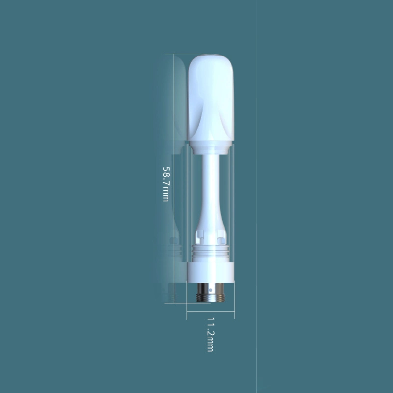 تصميم جديد Vape Atomizer Th205 Vape Cartridge 510 Thread Ceramic ملف خرطوشة زيت الخزف طرف تدخين الزجاج الخزان M6t القِرَدة العليا