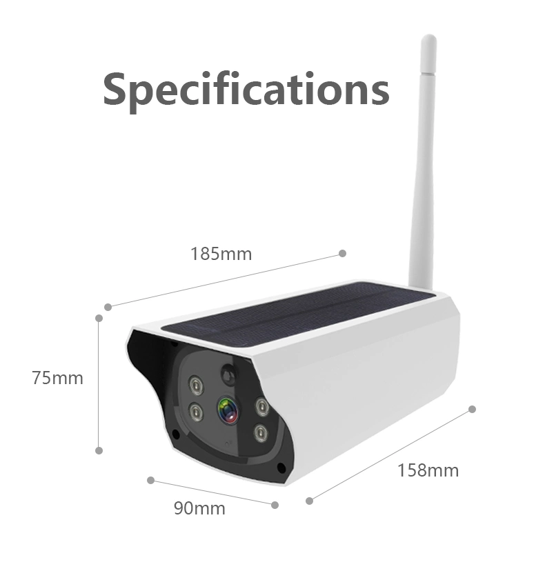 شبكة 3G Wi-Fi IP منخفضة الطاقة اتصال CTV الأمان الشمسي الكاميرا في الخارج