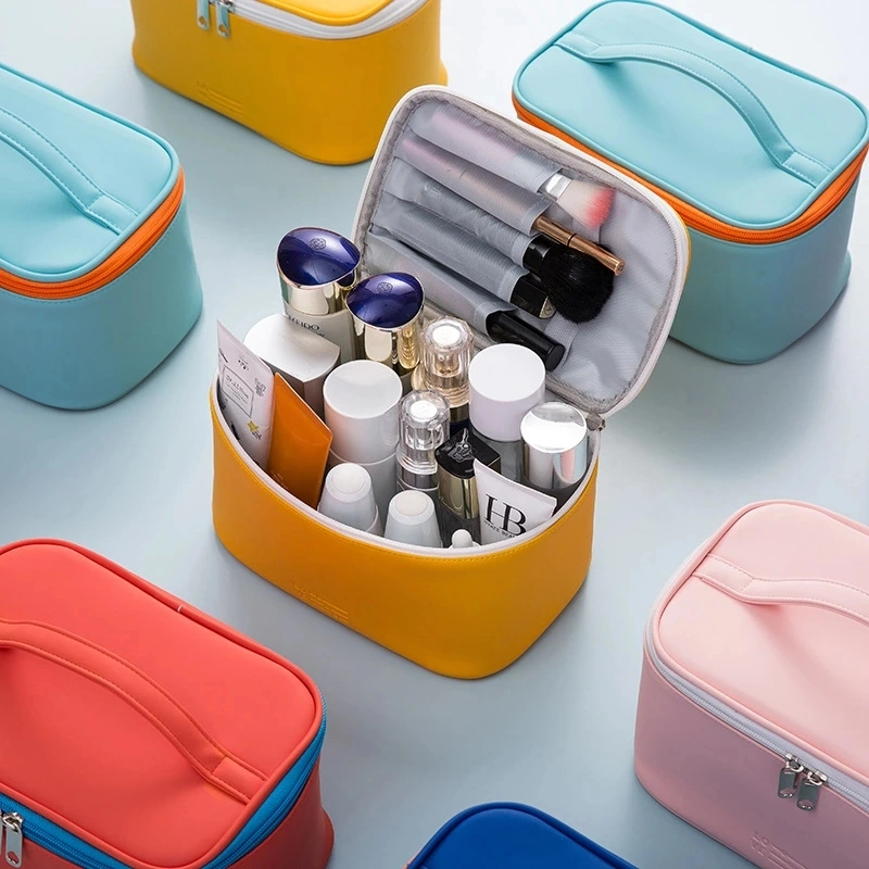 Hot Sales Travel Waterproof Portable Women Makeup Bag High Capacity Toiletries Organizer Storage Cases Zipper Wash Beauty Pouch Cosmetic Bag