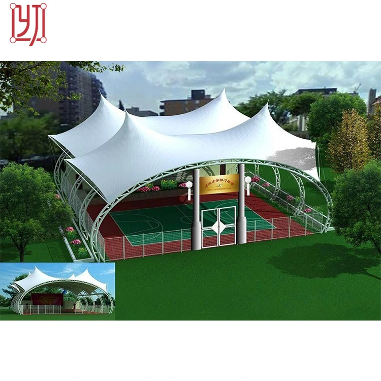 Steel Structure Sport Stand Sun Shade Membrane Structure Tent