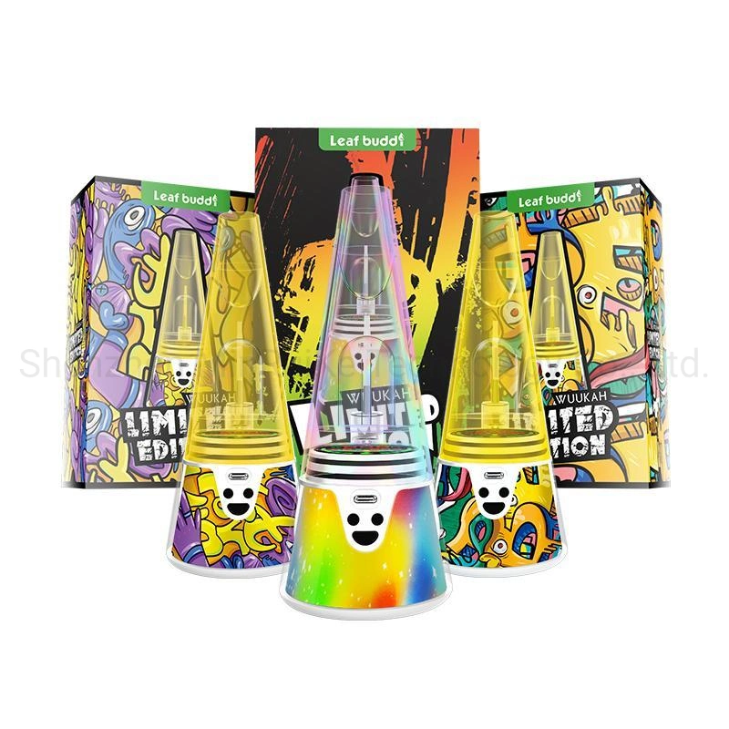 Buddi Leeaf Wuukah Kit de edición limitada de ajuste de temperatura de precalentamiento de 3200mAh Ehookah Erigs Kit de pantalla de LED Vaso de Agua para el vaporizador de aceite de &amp;cera