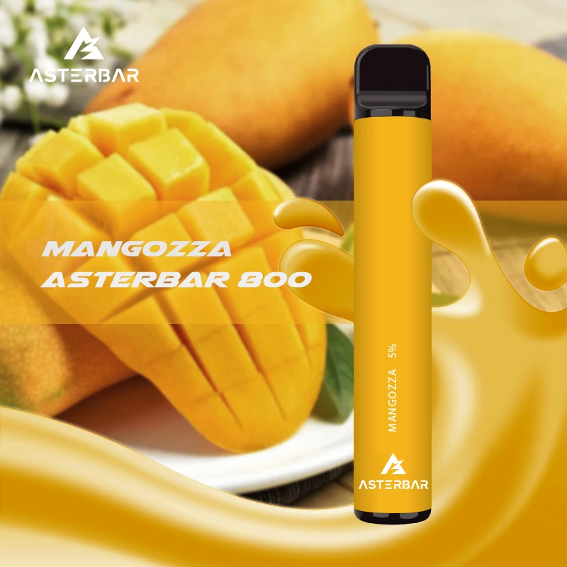 2022 Venta caliente Asterbar 800 inhalaciones 1.2 Ohmios Vape Pure Taste vaporizador