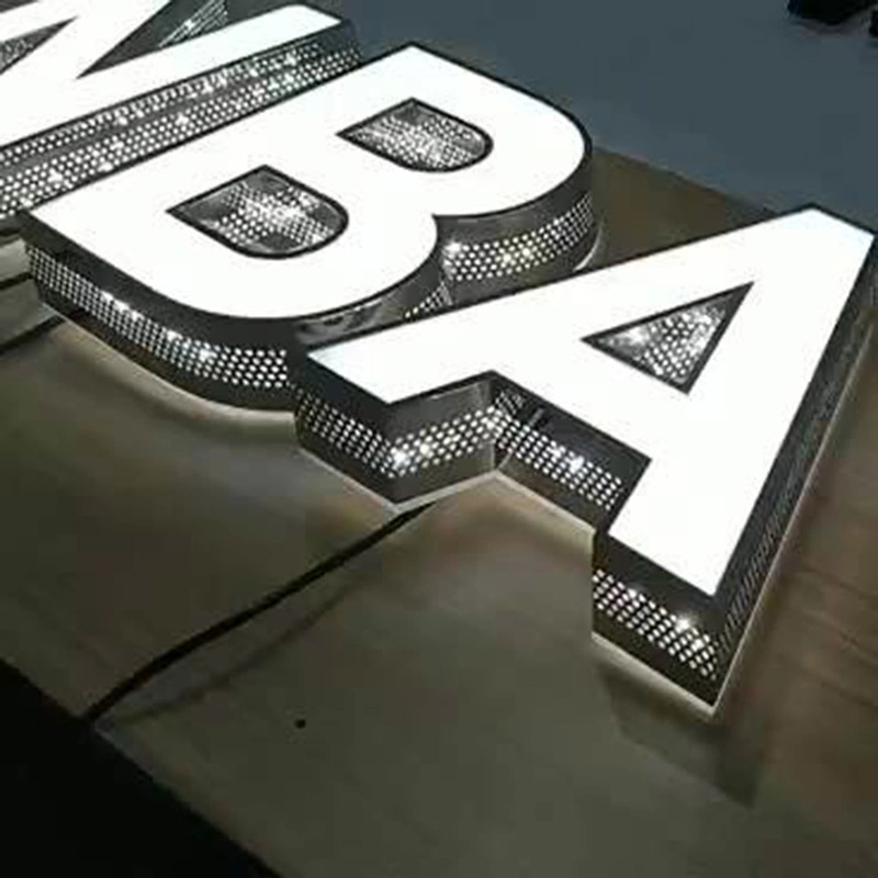 Custom Acrylic Company Logo Signs 3D Channel Letters Acrylic Luminous Sign