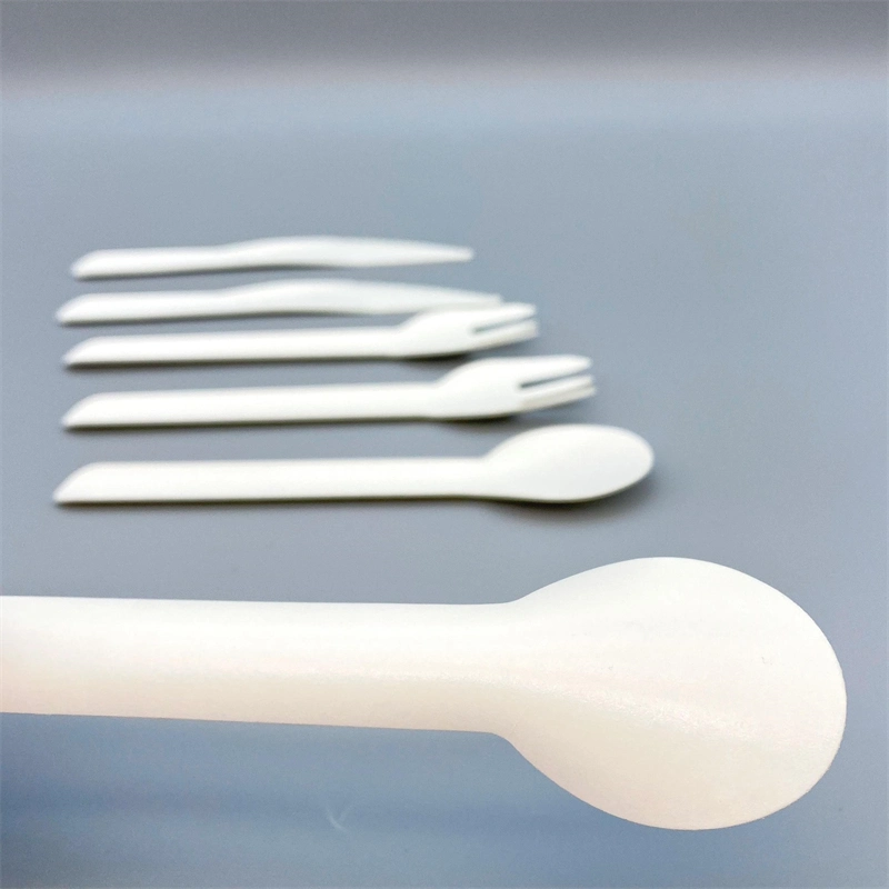 Hot Selling 160mm Water Based Paper Cutlery Set Disposable Biodegradable Utensils Cutlery