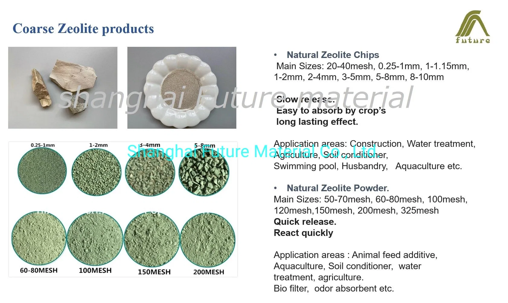 Clinoptilolite Zeolite Powder 325 Mesh