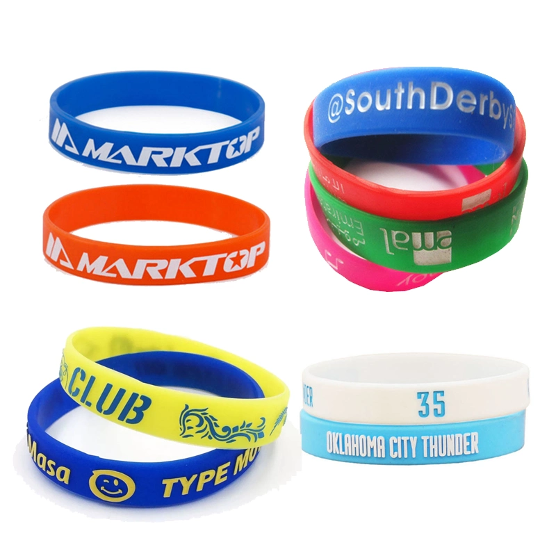 Commerce de gros bracelet en silicone bracelets de cheville de la bande de sports cadeau promotionnel