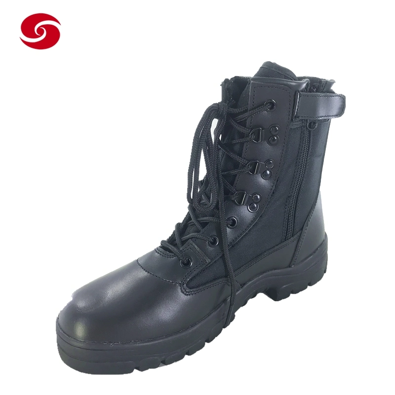 Light Weight Army Combat Police Tactical Boots with Zipper