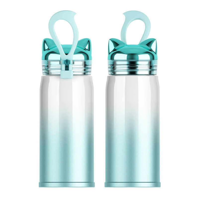 310ml Thermos Cat Ear Shape Thermos Flask 304 Stainless Steel Vacuum Flask Thermos Water Bottle