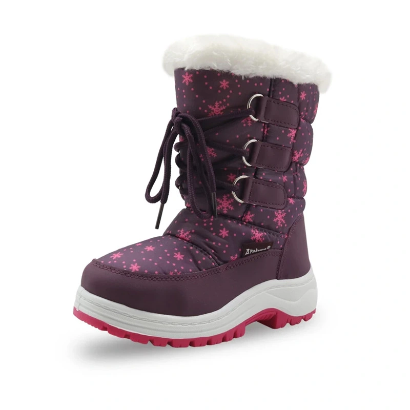 Botas resistentes ao ar livre com a Zipper Toddler Kids botas de neve