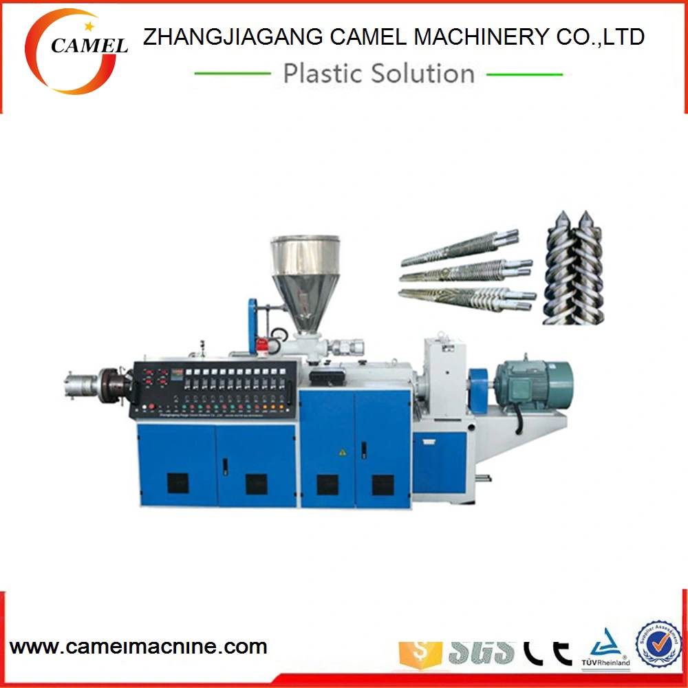 Conical Twin Screw Plastic Extruder for PVC Ceiling Panel