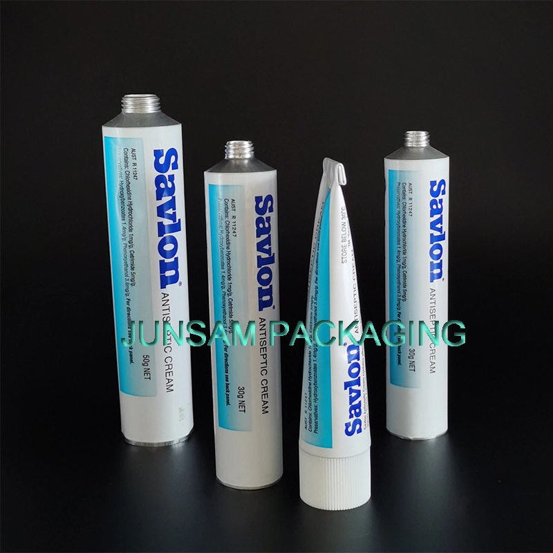 Portable Pharmaceutical Aluminum Packaging Tube for Ointment Gel Pain Release