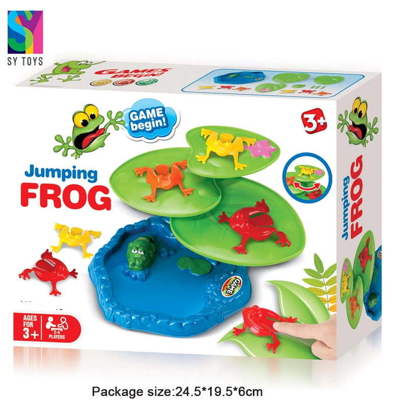 SY Animal Educational Toys niños tres jugadores jugando Jumping Frog Juego de mesa