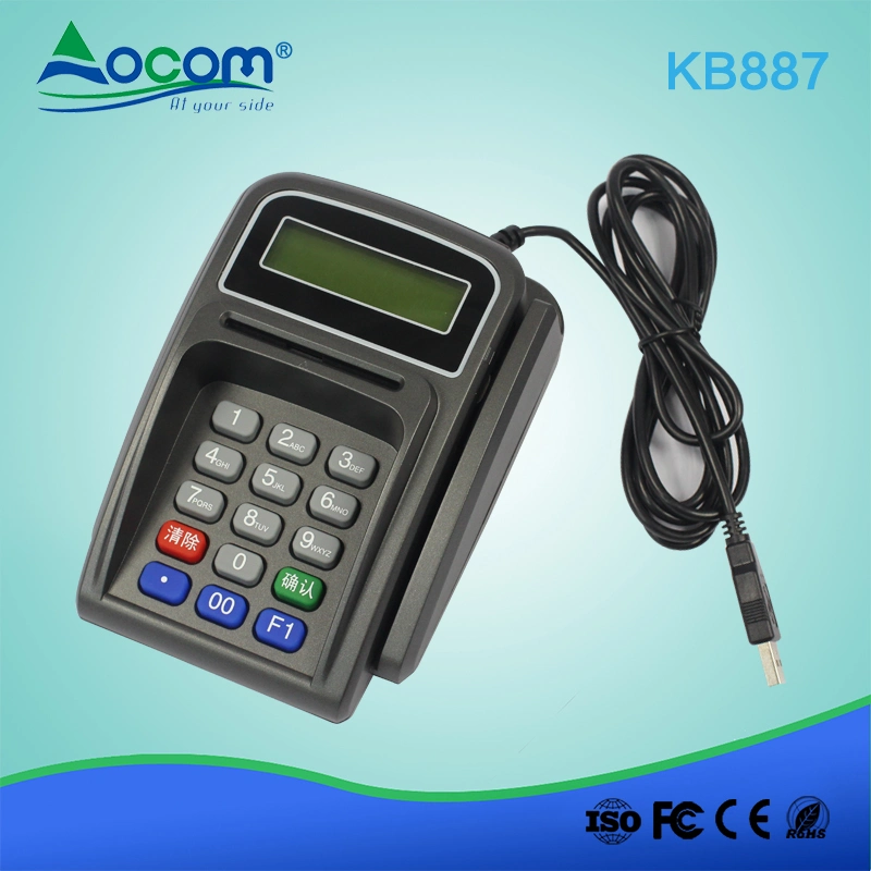 Kb887 Mini Programmable Magnetic Keyboard Keypad with Smart Card Magnetic Card Reader