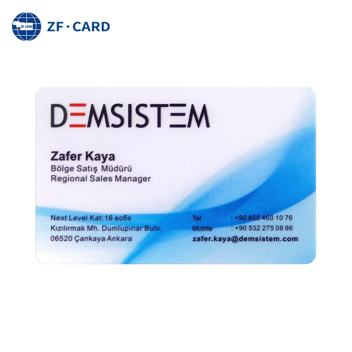 Plastic Card RFID Card 13.56MHz MIFARE (R) Classic 1K Smart Card White PVC Card for Business