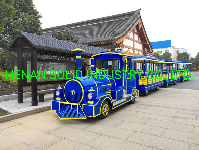 Indoor and Outdoor Amusement Park Electric Trackless Trains