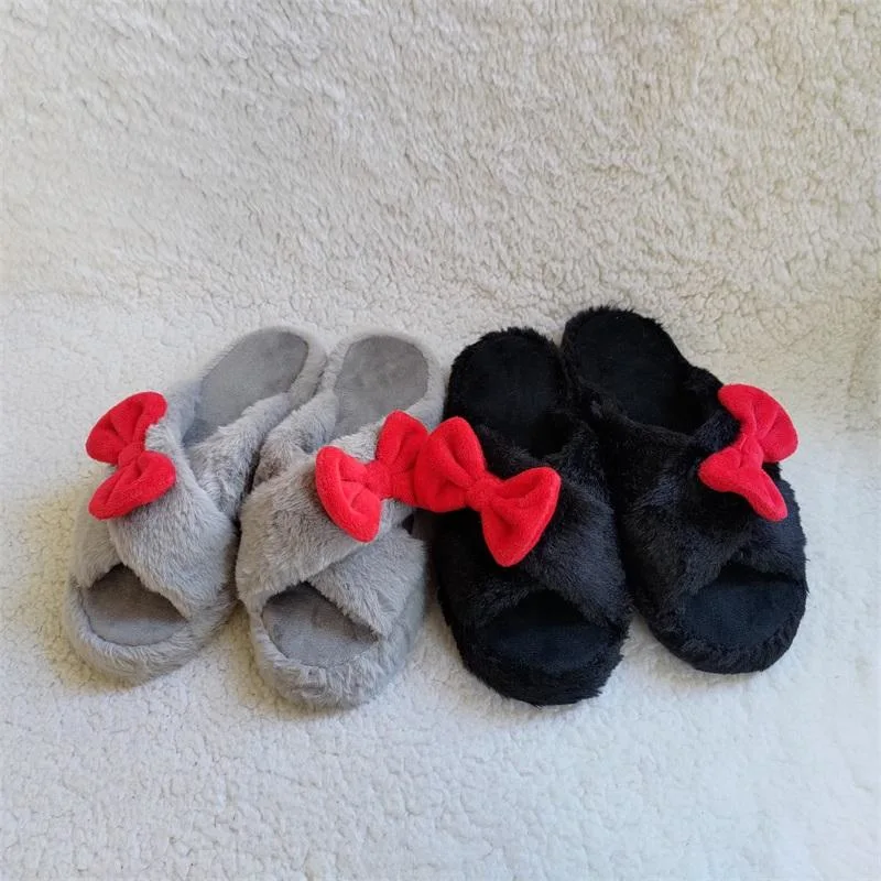 New Bow Outside The Home to Wear Open-Toe Thick Sole Wholesale/Supplier Slippers